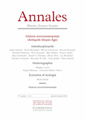 Annales histoire sciences sociales, 2022, no 01